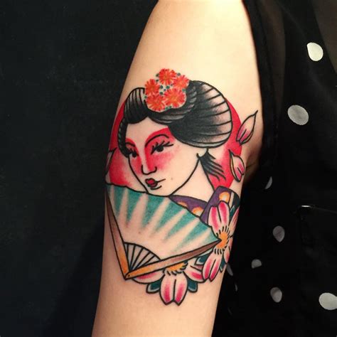 geisha tattoo meaning|traditional japanese geisha tattoo.